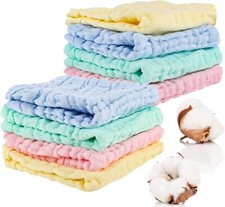 8 Pack Muslin Cloths for Baby