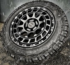 17”Black Swamper Alloy Wheels Ford Transit MK6 MK7 MK8 Vans Crew Cabs Mini Bus