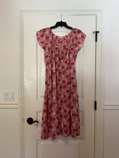 Boho pink floral Print Maxi