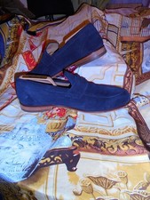 MARKS & SPENCER AUTOGRAPH SUEDE PENNY LOAFER SUPERB FOR USED SIZE 10 UK