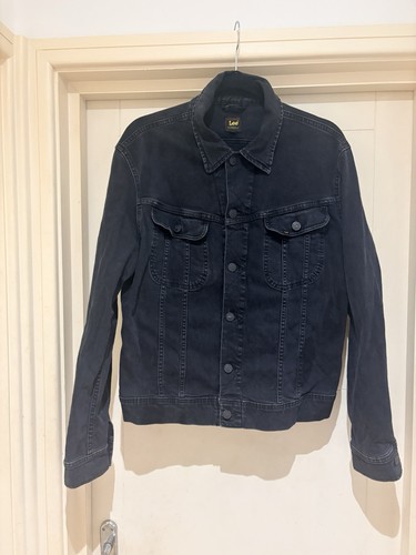 Mens lee black denim - mens, trucker