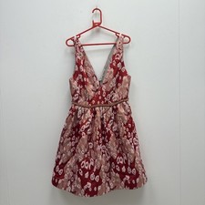 Marchesa Notte Red Pink & Gold