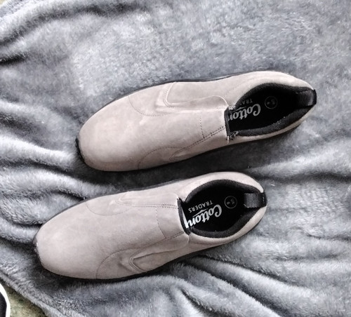 Cotton traders grey suede - traders,