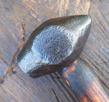 LRG 3.2LB FARRIER "CATS HEAD" TURNING ROUNDING HAMMER BLACKSMITH ANVIL HORSESHOE