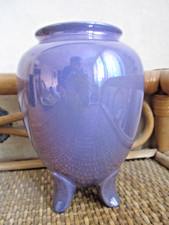 Carlton Ware purple lustre footed vase 1920s
