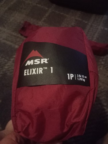 Msr elixir tent with - elixir,