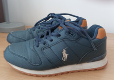 Ralph Lauren Polo Kids Oryon Runner Style Trainers Size UK 2.5 in good condition