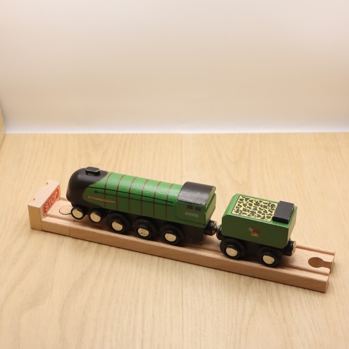 Wooden train track green - wooden,