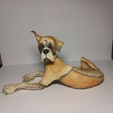 Large Country Artists A Breed Apart Boxer Dog Figurine 2000 – Big 35cm Ceramic