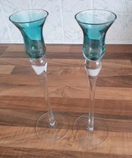Set of 2 Tall Colored Blue