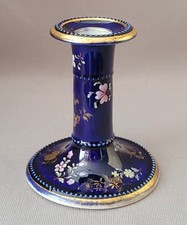 MASON'S IRONSTONE CHRYSANTHEMUM PATTERN MAZARINE BLUE CANDLESTICK C1813-20