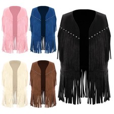 UK Unisex Kids Vest Tassels