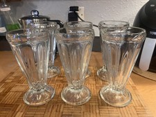 X6 Glass Sundae Knicker Bocker Glory Bowls Vintage Retro