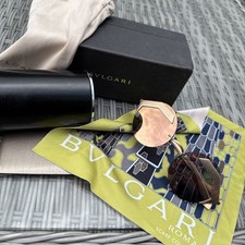 Womens Round Gold Mirrored Metal Bella Gigi Bvlgari 6089 sunglasses VGC