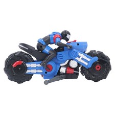 Blue 1/10 RC Motorcycle Toy