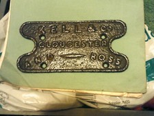 Kell and Co cast iron nameplate