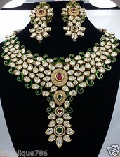 Bollywood Jodha Akbar Bridal Kundan Necklace/Earring Absolutely Beautiful WOW!