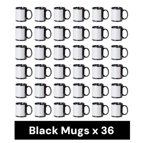 Black sublimation mugs with - sublimation,