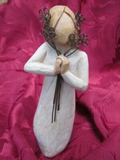 Willow Tree Susan Lordi Friendship Figurine VGC Girl With Flowers 2004 VGC