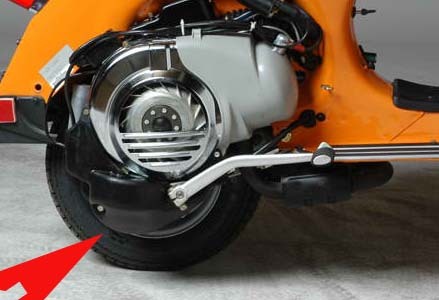 Vespa plastic engine cover - , vba