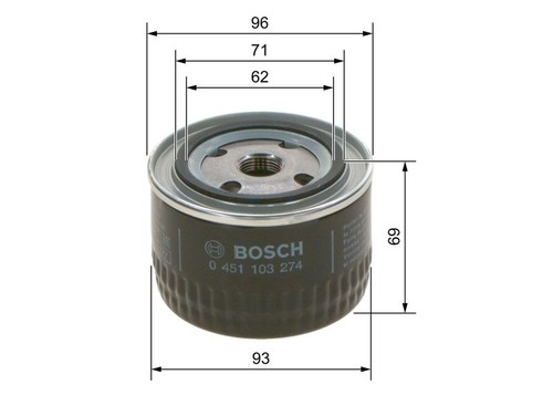 Bosch 0451103274 oil filter - bosch,