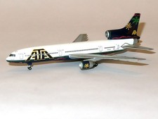GeminiJets 1:400 Model of an ATA Lockheed Tristar L1011-385-1, Reg N197AT