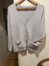 Cashmere cardigan pale grey