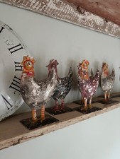 Rustic Metal Chickens