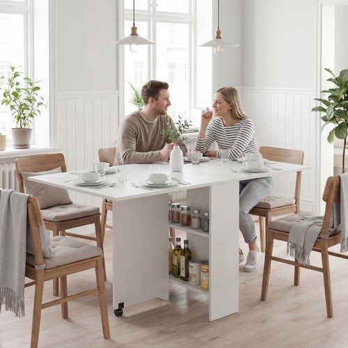 Foldable dining table - foldable,