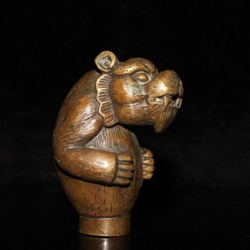 Chinese copper tiger head - copper, tiger's