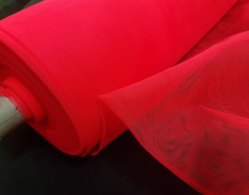 Neon red dress - -, net