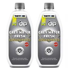 2 x Thetford Waste Grey Tank Cleaner Concentrate Grey Water Odour Drain Caravan