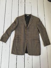 Brioni 100% Pure Cashmere Tweed Men’s 44L Suit Jacket 