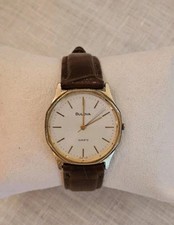 Vintage Bulova Quartz Watch- Gerald Genta Inspired- 32mm -New Battery!