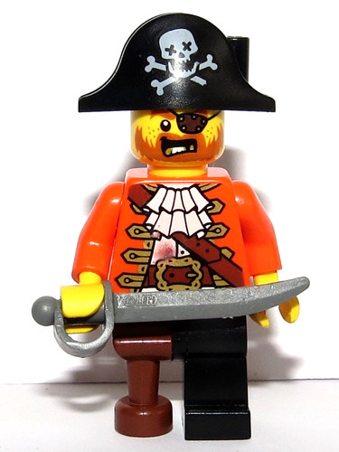Lego pirate captain minifigure - pirate,