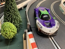 SCALEXTRIC THE JOKER (BATMAN) CAR - F&R LIGHTS - DPR - DIGITAL PLUG READY- C4142