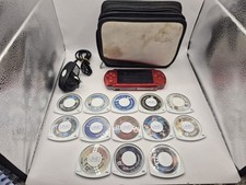 Sony PSP Slim - Radiant Red - PSP-3003 (Includes games, case and charger)