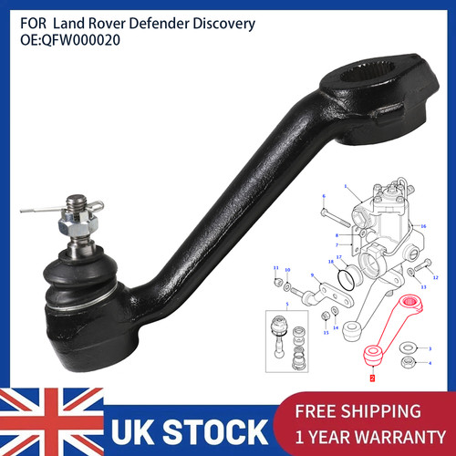 Steering box drop arm - box,