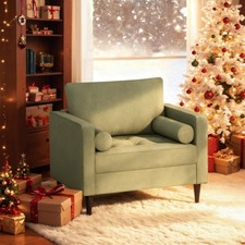 Velvet Square Arm Tufted