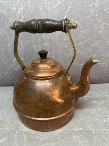 Vintage solid copper tea - solid,