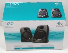 Logitech Z130 Computer Speakers - Boxed -  Volume Control - Plug & Play - Black