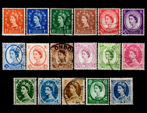 Eiir 1958 pre decimal - gb, 1958-65