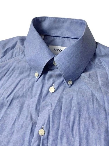 Men eton shirt - men, blue