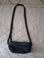 Navy Dark Blue REAL LEATHER ladies JACK WILLS  Handbag