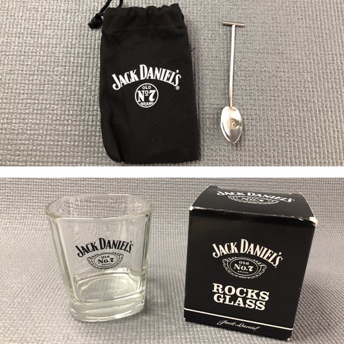 Jack daniels glass - daniels, spoon