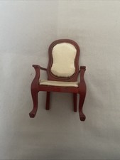 Miniature Dolls House Lovely Wooden Chair Furniture