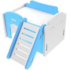  Pet House Small Animal Bed Hamster Hideout Playground Hut Wooden Toy