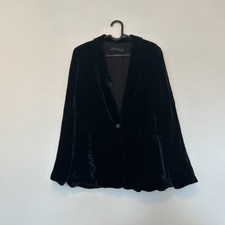 Zara Black Velvet Blazer