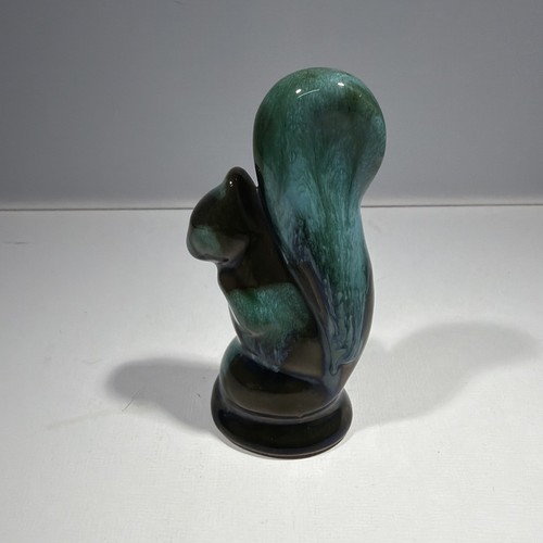 Blue mountain pottery squirrel - blue,
