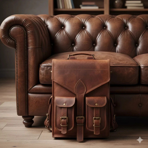 Mens handmade goat leather - handmade,